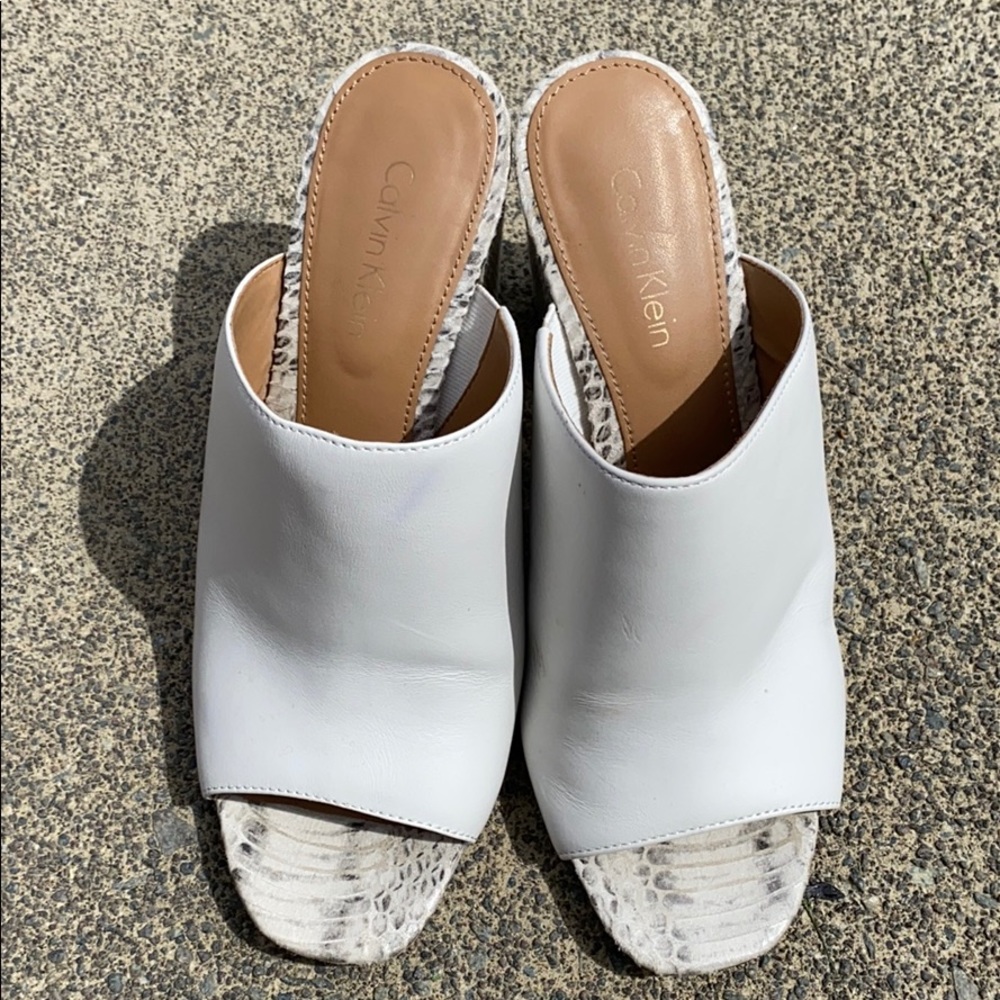 Calvin Klein Snakeskin sandal